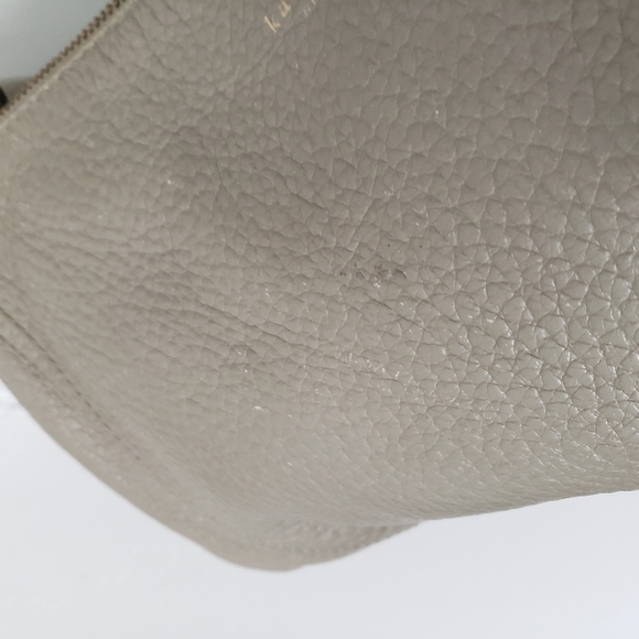 Kate Spade Grey Leather Bag Purse Tassel Zipper Pull Designer Fashion Tote - Picture 4 of 12